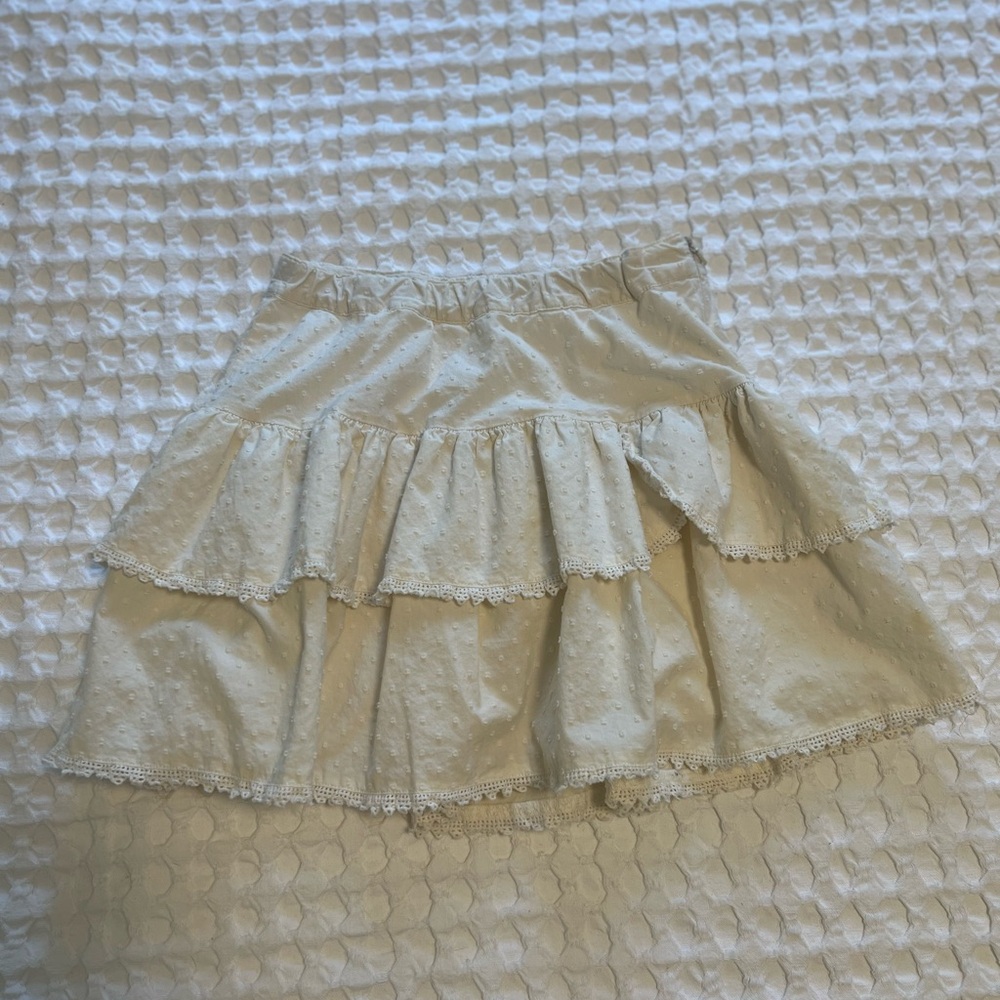 GapKids Off-White Ruffle Layered Skirt
